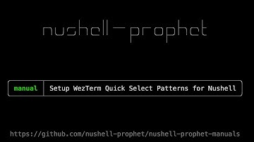 Setup WezTerm Quick Select Patterns for Nushell