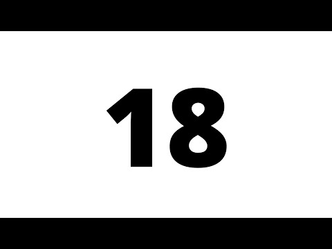 18 Second Countdown Timer White Screen With Sound Effect