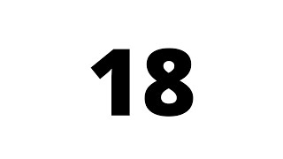 18 Second Countdown Timer White Screen With Sound Effect