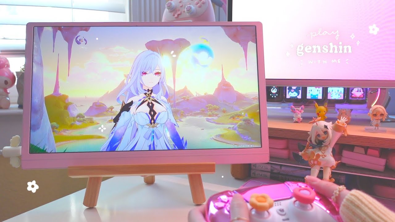 🦋 playing genshin on a lazy summer afternoon | 30 min of gameplay ambience (jp dub, rog ally x) ✦