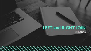 LEFT and RIGHT JOIN || SQL (24)