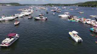 Lake of the Ozarks Shootout 4K Drone Footage - No Sound
