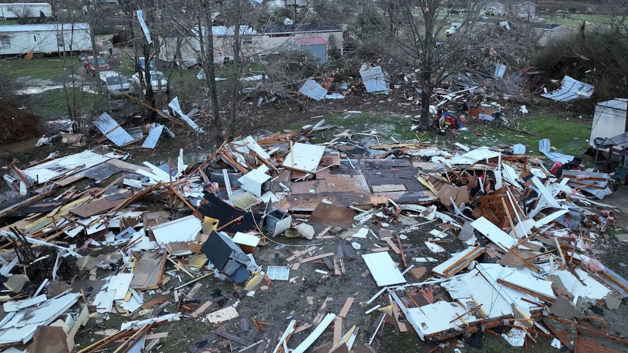 Tangipahoa, LA Drone Survey Of The Tornado Aftermath - 2/9/2023
