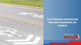 Plattsburgh introduces new bike markings on streets