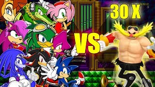 19 Characters VS 30 Bosses | Walkthrough (Sonic Boss Compilation)