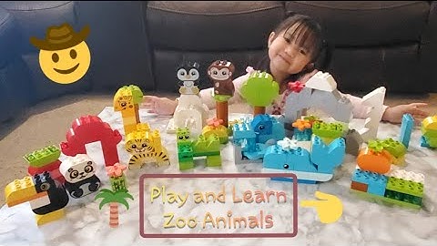 Learning Zoo Animals for Kids | LK plays with Lego Duplo | Fun Learning videos for Kids