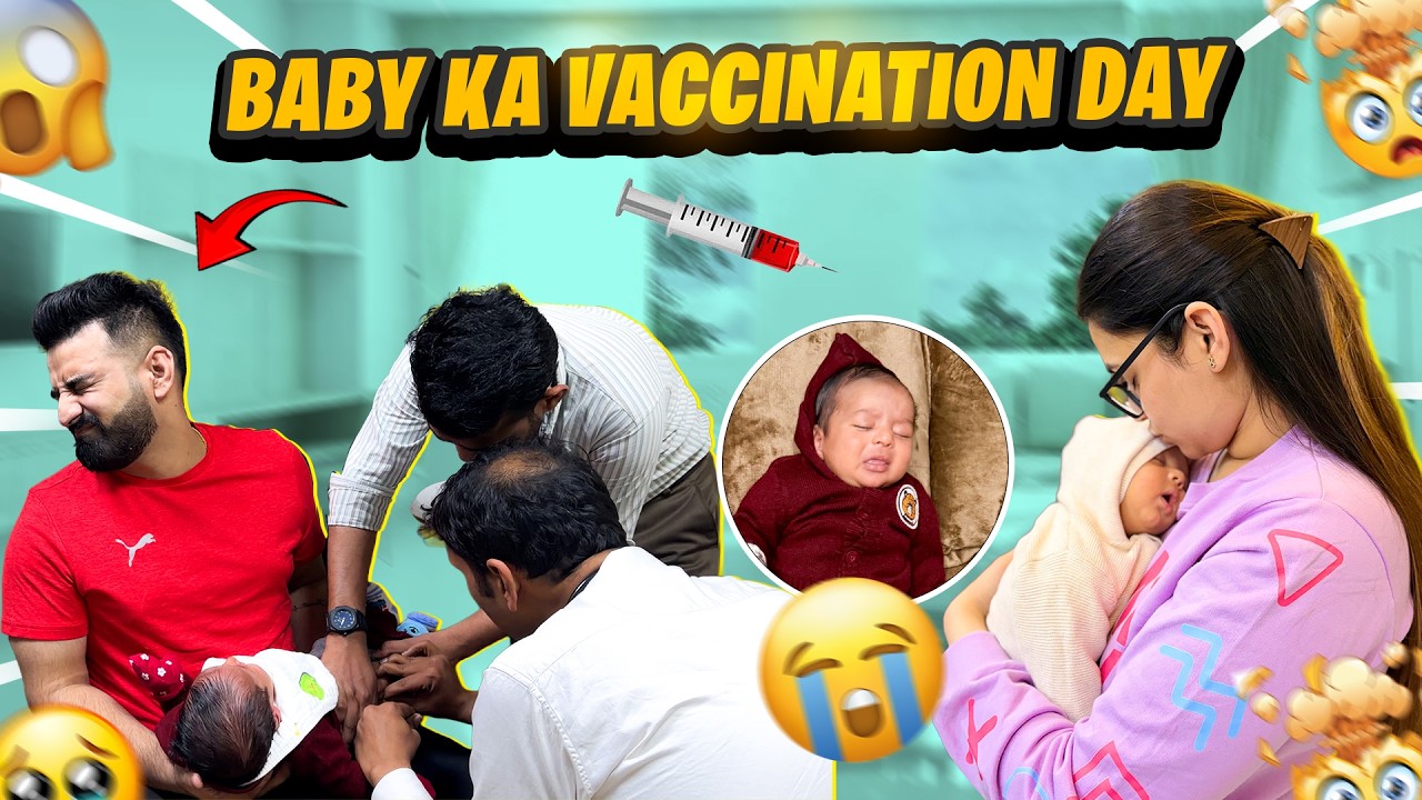 BABY KA VACCINATION DAY 😭 || BOHAT ROOYA LADOO 😭 || RajatSwatiVlogs 
