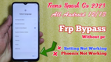Tecno Spark Go 2023 bf7 Frp Bypass | Tecno Spark Go 2023 : Google Account Unlock Without pc |