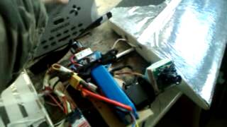 Camera mount on modified Styroman 2in1 flying wing