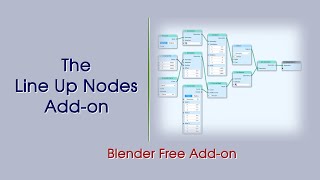 Line Up Nodes | Free Blender Add-on To Arrange Nodes