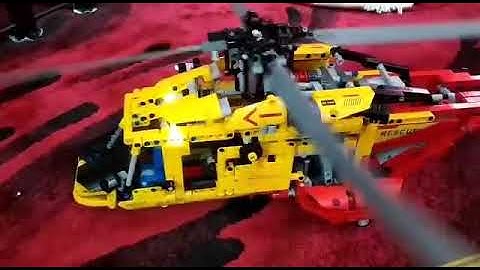 My new Lego set 9396 rescue helicopter