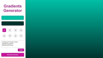 JS Project Gradient Generator With Source Code