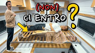 LETTO SCORREVOLE in VAN CAMPERIZZATO: troppo stretto?