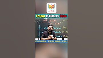 Freeze vs Float vs Slide in JoSAA 🔄 | Don’t Confuse This! #Shorts