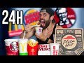 24 HORAS COMIENDO COMIDA RÁPIDA (COMIDA BASURA)