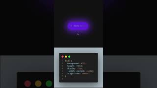 ✨ Glowing Button Animation in HTML & CSS | Short Tutorial