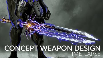 Concept Weapon Design Time-Lapse x3 speed