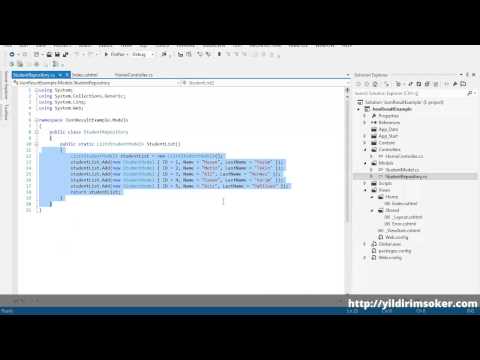 Asp.Net Mvc Dersleri - JsonResult Kullanımı