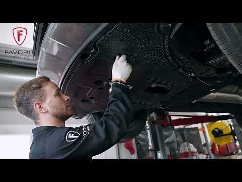 Установка замена дополнительной защиты картера двигателя