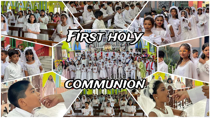 First holy communion at St Teresa's Church Kolkata 2024 #church #firstholycommunion