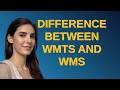 Gis: Difference between WMTS and WMS