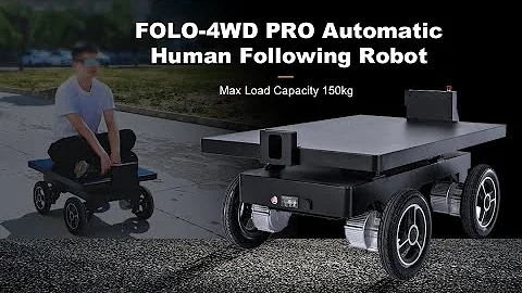 FOLO-4WD PRO | Automatic LiDAR Follow Cart for Efficient Heavy Material Transport