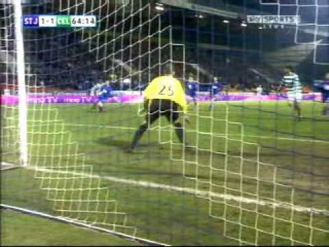 St Johnstone 1-4 Celtic 24/01/10 Marc Antoine Fort...