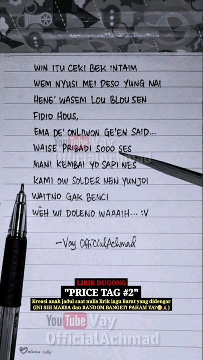 Lirik Dugong Jessie J - Price Tag ft. B.o.B (Part 2) | Yang Ku Dengar #lirikparodi