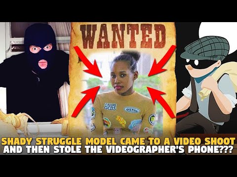 Shady Struggle Model Came  To A Video Shoot and Then Stole The Videographer's PHONE???