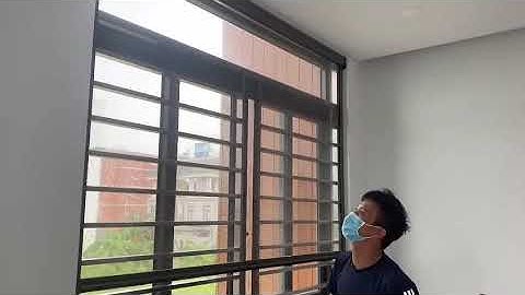 Cửa lưới chống muỗi tự cuốn dọc lên lưới sợ thủy tinh