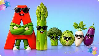 Veggies Name With ABC For Kids | Learn ABC With Vegetables | EarlyMind ABC