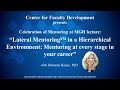 Celebration of Mentoring Keynote Lecture with Dr. Deborah Heiser (2022 Jan 26)