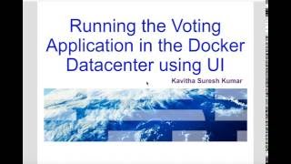 running voting application in docker datacenter using ucp ui