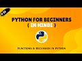 Py : 22 Master Functions & Recursion in Python | Countdown Example (In Hindi)