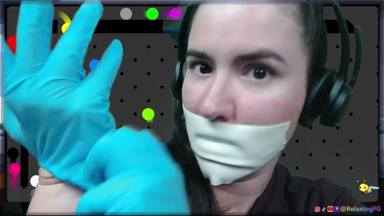 ASMR - Gloves & 3M Foam Tape Sounds