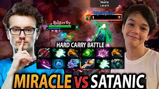 MIRACLE vs SATANIC in an EPIC Hard CARRY BATTLE dota 2