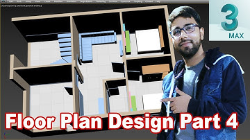 2BHK Floor Plan Design Part 4 | 3Ds Max Tutorial in Hindi | Allrounder Bhai
