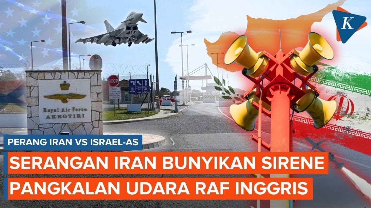 Sirene Meraung di Pangkalan Udara Inggris di Siprus Setelah Serangan Iran