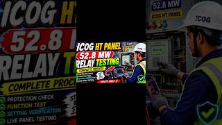 HT Panel Relay Testing | Protection Relay Testing &amp; Commissioning ⚡ll #shorts #viral