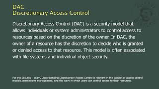 DAC - Discretionary Access Control