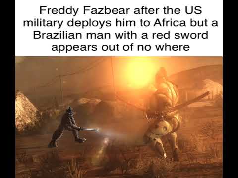 Freddy Fazbear after being deployed in Africa Freddy Fazbear after being deployed in Africa