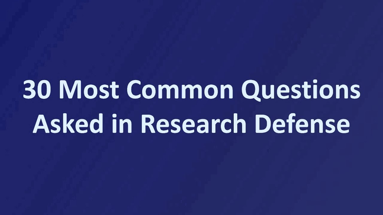 questions for research title defense