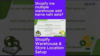 Shopify Store Location Setup #shopify #shorts #short #motivation #trading #youtubeshorts #viral