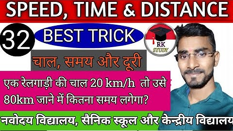 Speed,Time and Distance (part-2)।। चाल,समय और दूरी।। best trick video by Ranjeet sir