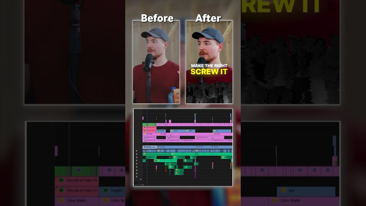 Mr Beast | Before and After Video Editing