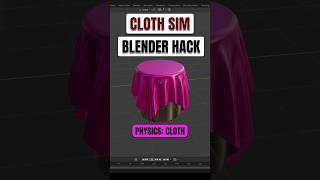 BLENDER HACK: Create a Cloth Simulation in 1 Click! 🧶✨ News