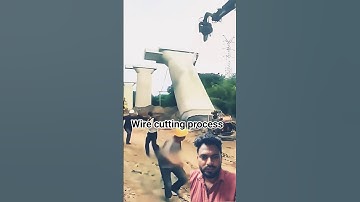 wire cutting process.  Bridge column.  Good tools and machinery make work easy.  #ytshorts #viral