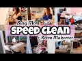 ALL DAY SPEED CLEAN + BEDROOM MAKEOVER | CLEANING MOTIVATION 2023 | BUSY MOM LIFE CLEAN WITH ME