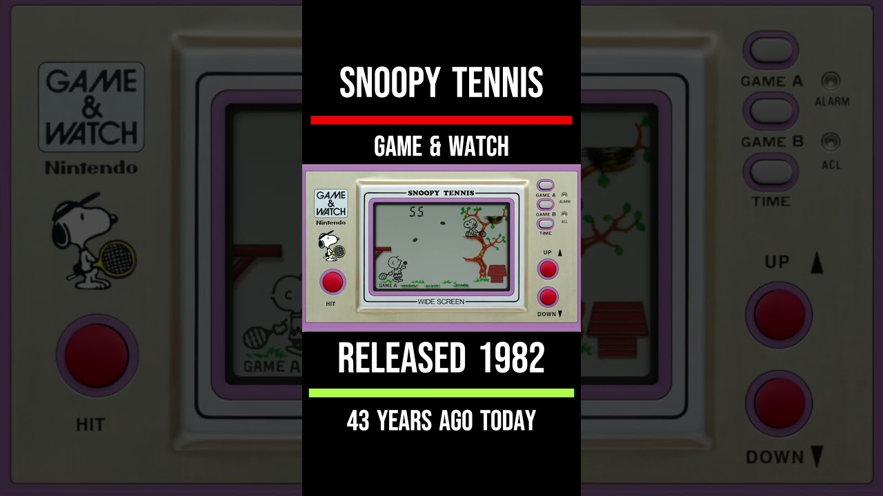 Snoopy Tennis Game & Watch 1982 #retrogaming #retrogameroom