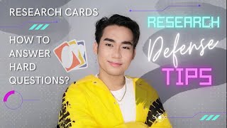 Research Defense Tips | My Research Cards